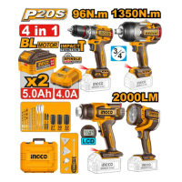 Набор аккумуляторных инструментов INGCO COSLI250608