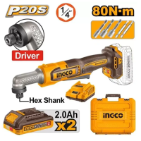 Аккумуляторный угловой ударный шуруповерт INGCO CAIRLI208