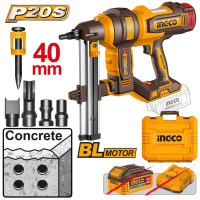Аккумуляторный гвоздезабиватель по бетону INGCO CCNLI9005