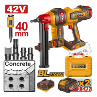 Аккумуляторный гвоздезабиватель INGCO CCNLI420602