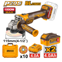 Аккумуляторная угловая шлифмашина INGCO CAGLI271532