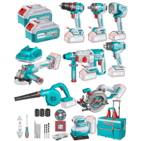 Набор аккумуляторных инструментов TOTAL TOSLI250381