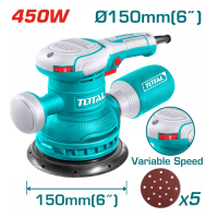 Эксцентриковая шлифмашина сетевая TOTAL TF2061506